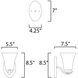 Vital 1 Light 7.5 inch Satin Nickel Bath Vanity Wall Light