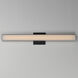 Edge LED 30 inch Black Bath Vanity Wall Light