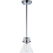 Seafarer LED 6 inch Polished Chrome Mini Pendant Ceiling Light