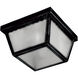 Outdoor Essentials - 620x 1 Light 7.5 inch Black Outdoor Flush Mount