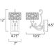 Mondrian 1 Light 7 inch Umber Bronze Wall Sconce Wall Light