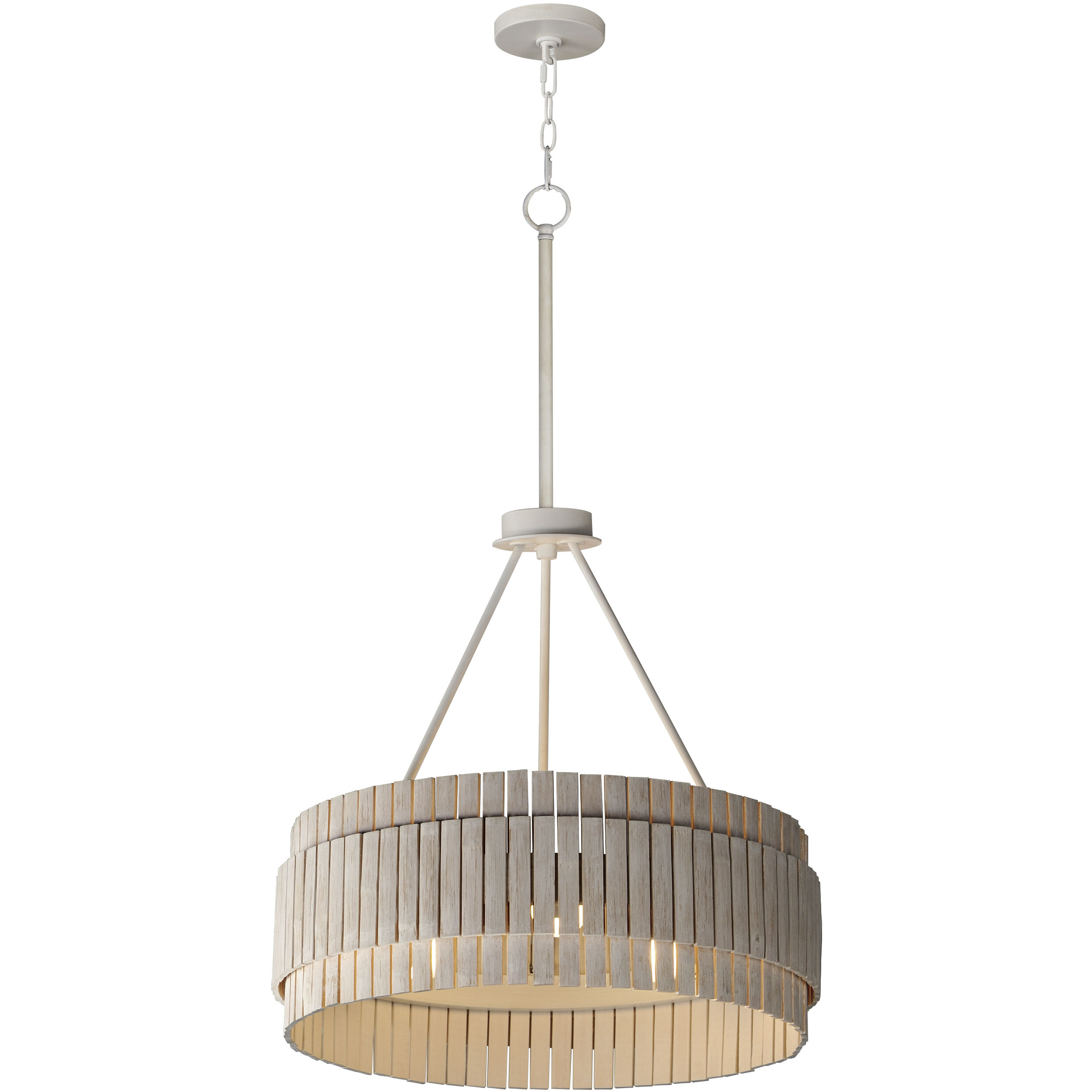 Satori 3 Light 24 inch Ecru Flush Mount Ceiling Light