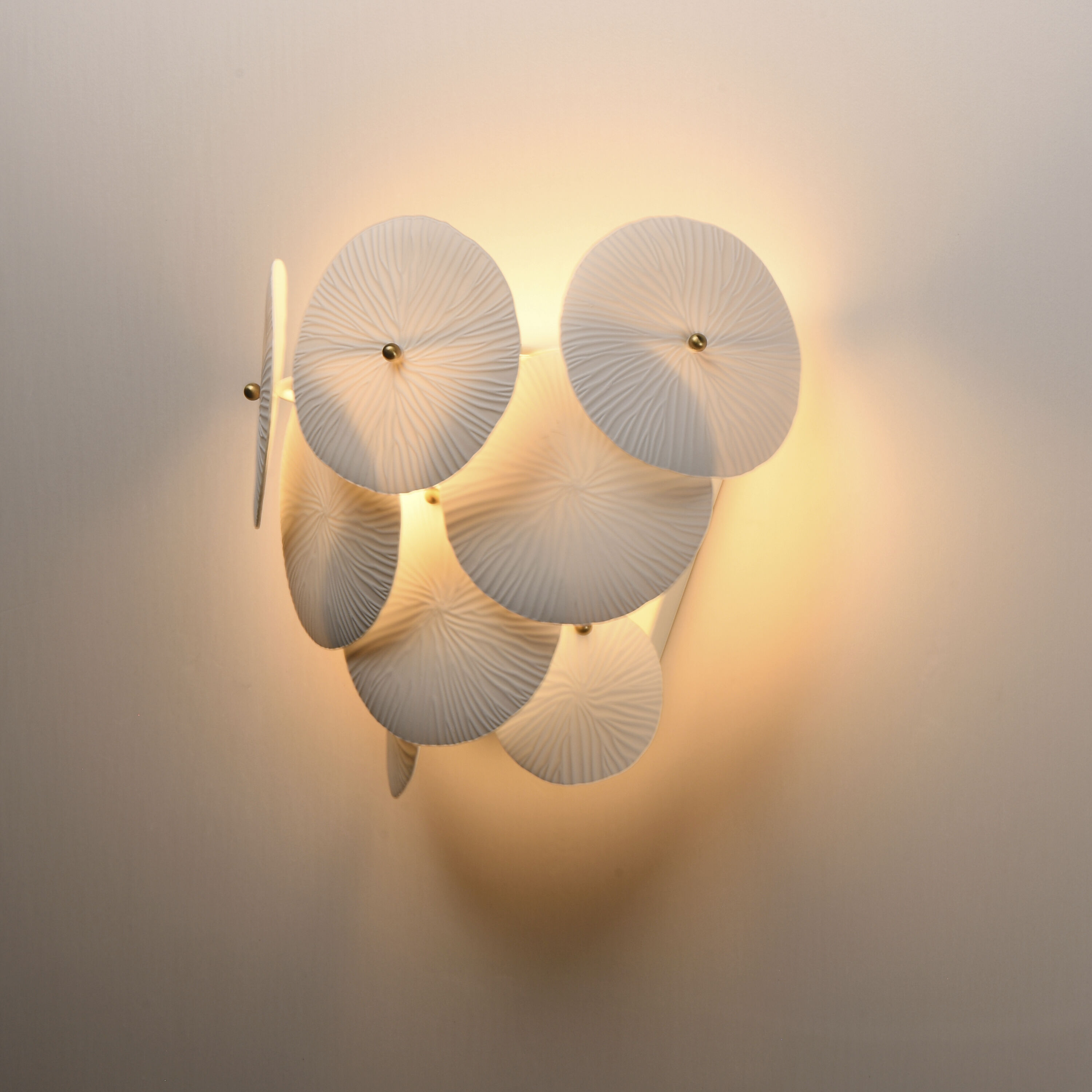 Isla 1 Light 12.5 inch Natural Aged Brass Wall Sconce Wall Light in White