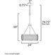 Satori 3 Light 24 inch Ecru Flush Mount Ceiling Light