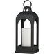 Marrakech 18.5 inch 60 watt Black Outdoor Deck Lantern