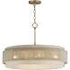 Seacliff 4 Light 28 inch Natural Aged Brass Single Pendant Ceiling Light