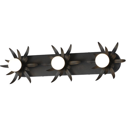 Paloma 3 Light 31.75 inch Anthracite Bath Vanity Wall Light