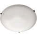 Malaga 3 Light 16 inch Oil Rubbed Bronze Flush Mount Ceiling Light in Frosted