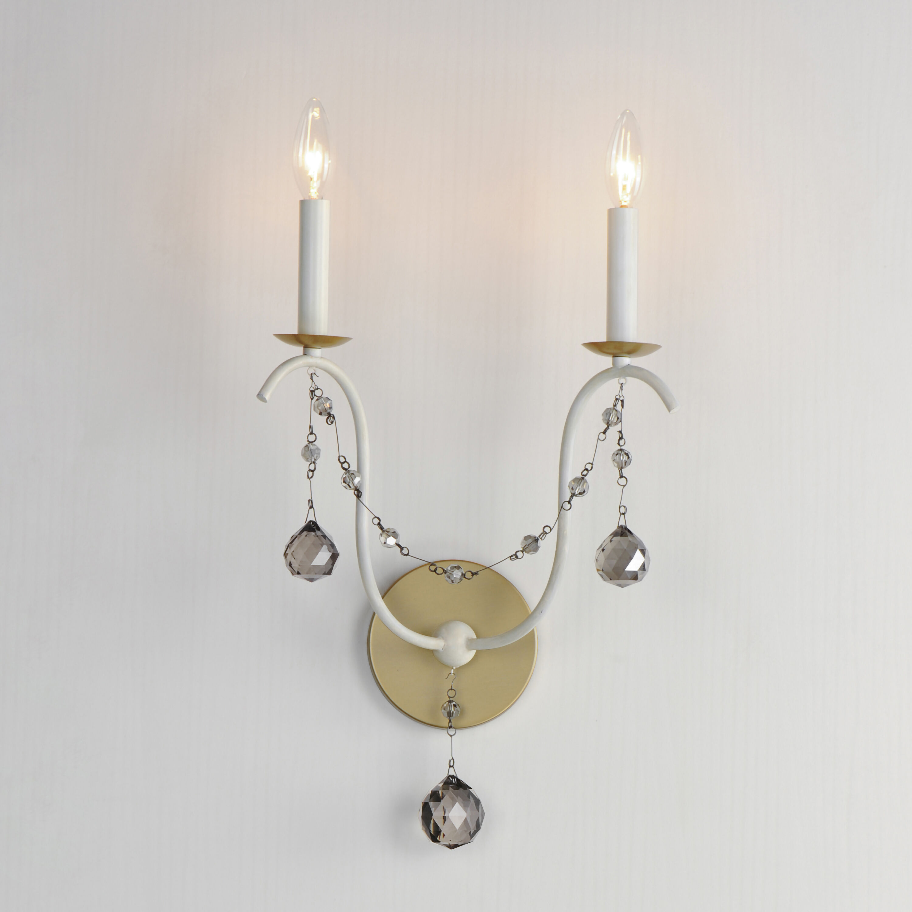 Formosa 2 Light 12 inch Ecru and Venetian Gold Wall Sconce Wall Light