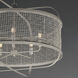 Cestino 5 Light 30 inch Weathered White Chandelier Ceiling Light