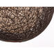 Bali 1 Light 15.75 inch Chocolate Outdoor Pendant