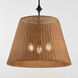 Baja 3 Light 24 inch Dark Bronze Single Pendant Ceiling Light