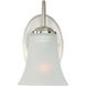 Logan 1 Light 8.75 inch Satin Nickel Bath Vanity Wall Light