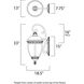 Knob Hill DC 3 Light 33 inch Sienna Outdoor Wall Mount