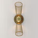Zeta LED 4.75 inch Natural Aged Brass Wall Sconce Wall Light