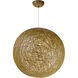 Bali 1 Light 19 inch Natural Outdoor Pendant