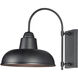 Industrial 1 Light 16 inch Black Outdoor Wall Mount