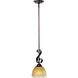 Barcelona 1 Light 7 inch Oil Rubbed Bronze Mini Pendant Ceiling Light