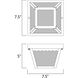 Outdoor Essentials - 620x 1 Light 7.5 inch Black Outdoor Flush Mount