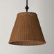 Baja 1 Light 16 inch Dark Bronze Single Pendant Ceiling Light