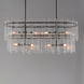 Warren 8 Light 42 inch Dark Bronze Linear Pendant Ceiling Light