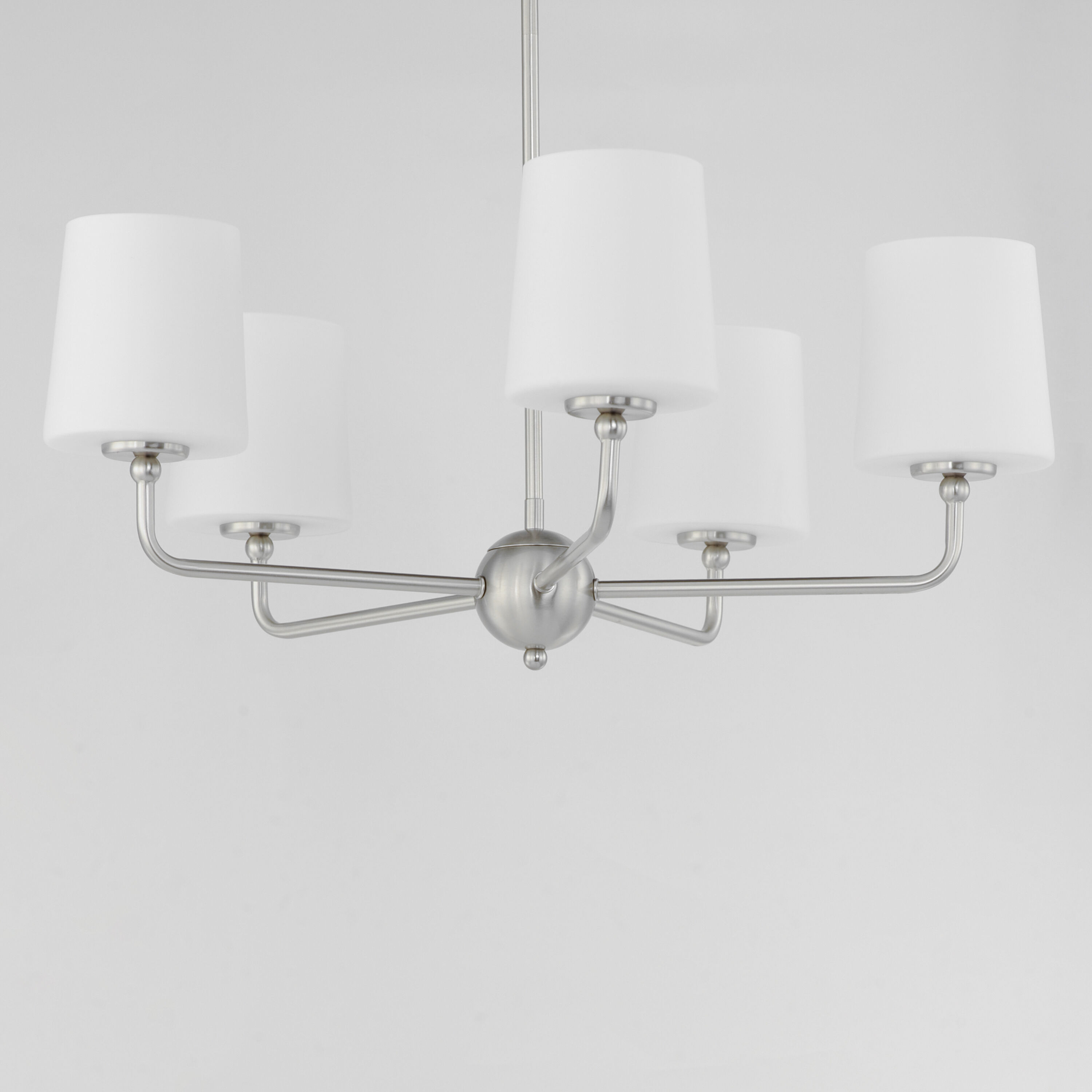 Bristol 5 Light 26.5 inch Satin Nickel Single-Tier Chandelier Ceiling Light