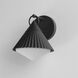Odette 1 Light 9.5 inch Black Outdoor Wall Mount