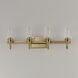 Goblet 4 Light 28.25 inch Natural Aged Brass Bath Vanity Wall Light