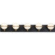 Revolve LED 34.25 inch Black and Gold Bath Vanity Wall Light