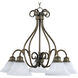 Pacific 5 Light 26.75 inch Kentucky Bronze Down Light Chandelier Ceiling Light
