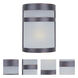 Arc 1 Light 9 inch Oil Rubbed Bronze Outdoor Wall Mount