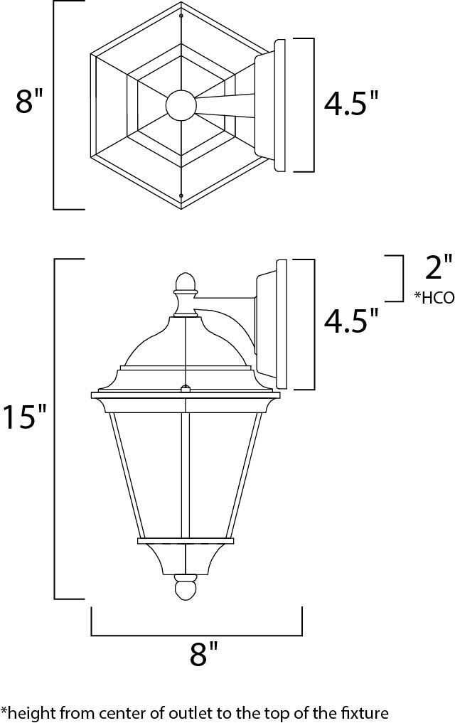 Westlake 1 Light 15 inch White Outdoor Wall Mount