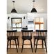 Nordic 1 Light 19 inch Tan Leather and Black Single Pendant Ceiling Light