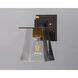 Chalet LED 10 inch Bronze and Gold Outdoor Wall Mount