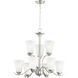Vital 9 Light 26 inch Satin Nickel Chandelier Ceiling Light