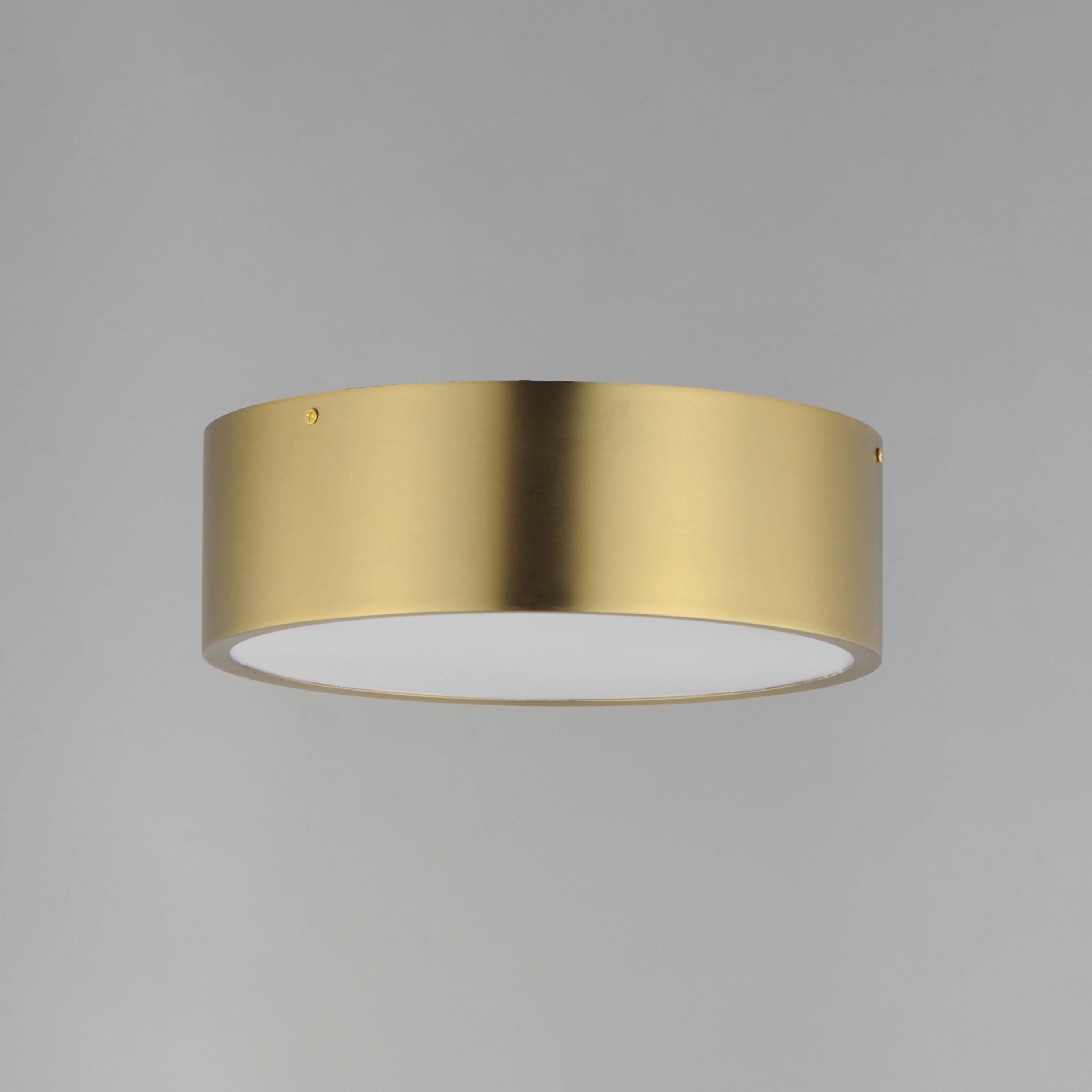 Tommy 2 Light 12 inch Satin Brass Flush Mount Ceiling Light
