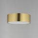 Tommy 2 Light 12 inch Satin Brass Flush Mount Ceiling Light
