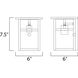 Coldwater 1 Light 7.5 inch Burnished Outdoor Wall Mount in Honey