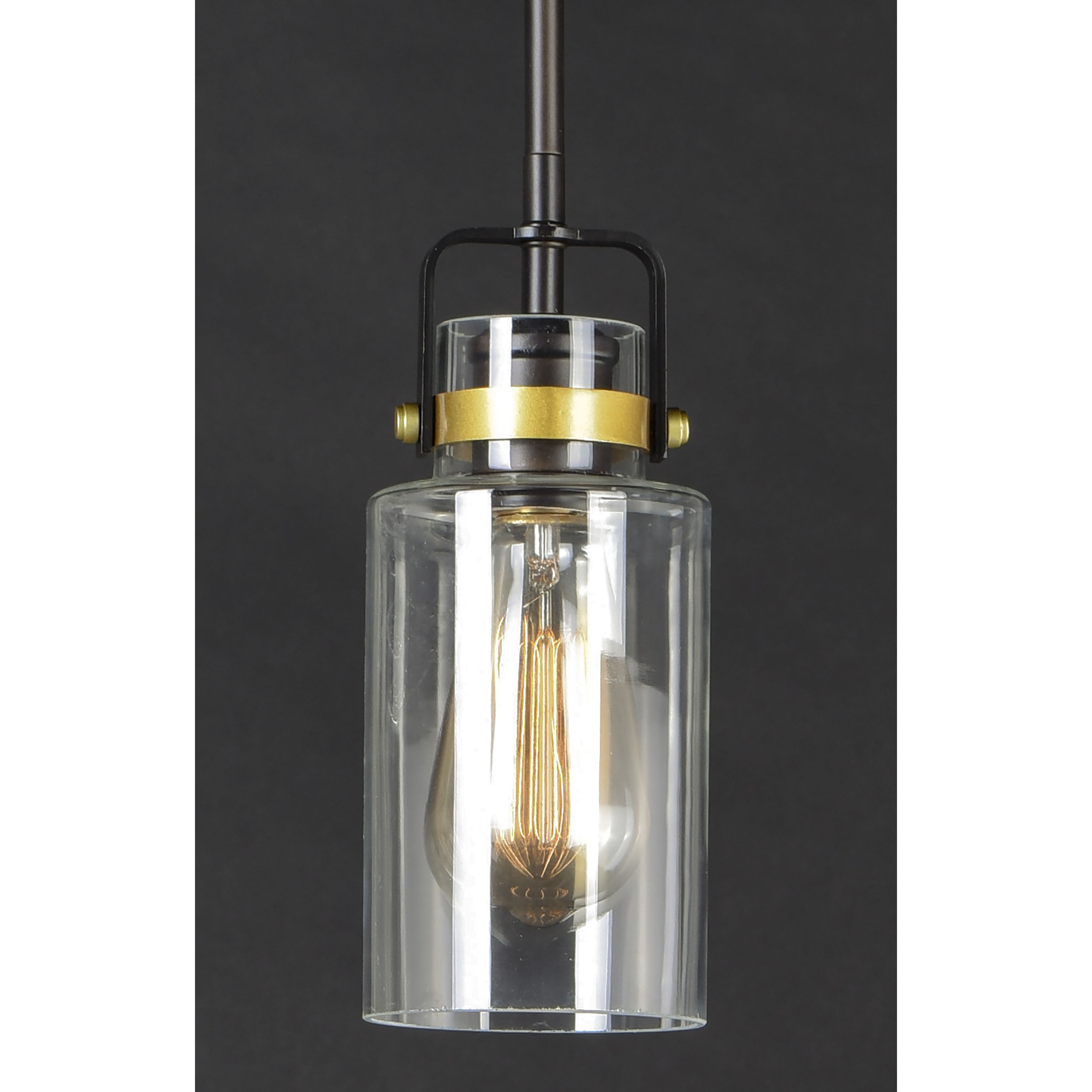 Magnolia 1 Light 5 inch Bronze/Gold Single Pendant Ceiling Light