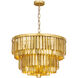 Regalia 7 Light 24 inch Gold Leaf Chandelier Ceiling Light