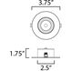 Slim Gimbal LED 3.75 inch White Flush Mount Ceiling Light