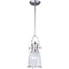 Hi-Bay LED 9 inch Satin Nickel Single Pendant Ceiling Light