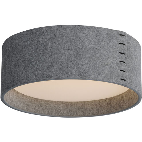 Prime LED 16 inch Flush Mount Ceiling Light in Gray Felt