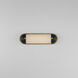 Capsule LED 18 inch Black and Natural Aged Brass Bath Vanity Wall Light in Black with Natural Aged Brass