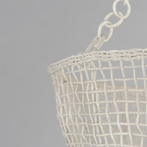 Cestino 4 Light 21 inch Weathered White Invert Bowl Pendant Ceiling Light