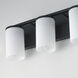 Lateral 3 Light 20 inch Black Bath Vanity Wall Light in Satin White