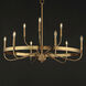 Frankie 9 Light 39.75 inch Heritage Single-Tier Chandelier Ceiling Light