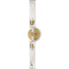 Regent LED 24 inch Light French Gray and Natural Aged Brass Bath Vanity Wall Light