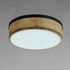 Franklin 2 Light 14.25 inch Driftwood and Black Flush Mount Ceiling Light
