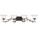 Elegante 4 Light 38.5 inch Oil Rubbed Bronze Bath Vanity Wall Light